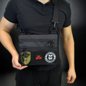 Рюкзак чоловічий тактичний, Чоловіча сумка рюкзак слінг, Чоловіча тактична сумка барсетка. Зображення №7