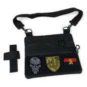 Чорна чоловіча сумка нагрудна тактична, Тактичний універсальний рюкзак, Чоловіча сумка рюкзак слінг. Зображення №14