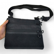 Чорна чоловіча сумка нагрудна тактична, Тактичний універсальний рюкзак, Чоловіча сумка рюкзак слінг. Зображення №51