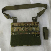 Сумка-кобура мультикам наплічна з липучкою для шевронів, тактична сумка чоловіча з кордури. Зображення №12