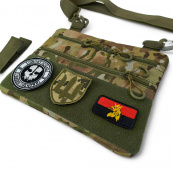 Сумка-кобура мультикам наплічна з липучкою для шевронів, тактична сумка чоловіча з кордури. Зображення №33