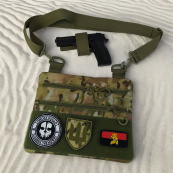 Чоловіча сумка-слінг тактична, Рюкзак військовий сумка тактична, сумка нагрудна чоловіча тактична. Зображення №19