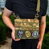 Чоловіча сумка-слінг тактична, Рюкзак військовий сумка тактична, сумка нагрудна чоловіча тактична. Зображення №34