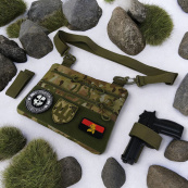 Нагрудна сумка тактична тканинна, Рюкзак ЗСУ, Сумка ЗСУ, Армійська сумка через плече. Зображення №15