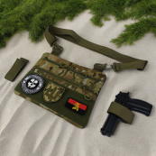 Нагрудна сумка тактична тканинна, Рюкзак ЗСУ, Сумка ЗСУ, Армійська сумка через плече. Зображення №22