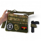 Нагрудна сумка тактична тканинна, Рюкзак ЗСУ, Сумка ЗСУ, Армійська сумка через плече. Зображення №36