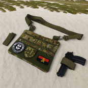 Чоловіча сумка нагрудна тактична, Сумка через плече військова, Тактичний рюкзак через плече. Зображення №18