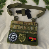 Чоловіча сумка нагрудна тактична, Сумка через плече військова, Тактичний рюкзак через плече. Зображення №25