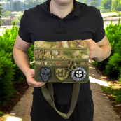 Чоловіча сумка нагрудна тактична, Сумка через плече військова, Тактичний рюкзак через плече. Зображення №35