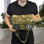 Чоловіча тактична сумка барсетка, Рюкзак чоловічий військовий тактичний, Нагрудна сумка кобура. Зображення №30