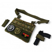 Чоловіча тактична сумка барсетка, Рюкзак чоловічий військовий тактичний, Нагрудна сумка кобура. Зображення №31