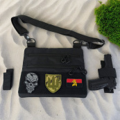 Чорна сумка тактична нагрудна, Сумка через плече військова, Чоловіча сумка-слінг тактична. Зображення №34 Чорна сумка тактична нагрудна, Сумка через плече військова, Чоловіча сумка-слінг тактична. Зображення №34