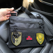 Чорна сумка тактична нагрудна, Сумка через плече військова, Чоловіча сумка-слінг тактична. Зображення №63 Чорна сумка тактична нагрудна, Сумка через плече військова, Чоловіча сумка-слінг тактична. Зображення №63