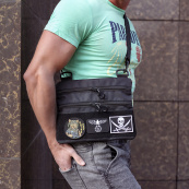 Чорна сумка тактична нагрудна, Сумка через плече військова, Чоловіча сумка-слінг тактична. Зображення №73 Чорна сумка тактична нагрудна, Сумка через плече військова, Чоловіча сумка-слінг тактична. Зображення №73