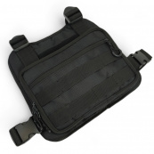 Нагрудна тактична сумка чоловіча, сумка через плече чорна розгрузка. Зображення №20