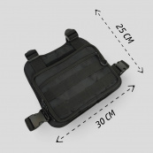 Нагрудна тактична сумка чоловіча, сумка через плече чорна розгрузка. Зображення №27