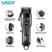 Акумуляторна машинка для стрижки VGR V-051. Зображення №6