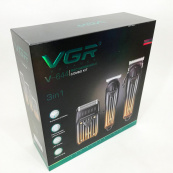 Комплект VGR 3 в 1 V-644 аккумуляторная машинка для стрижки, триммер и электробритва шейвер. Изображение №4 Комплект VGR 3 в 1 V-644 аккумуляторная машинка для стрижки, триммер и электробритва шейвер. Изображение №4