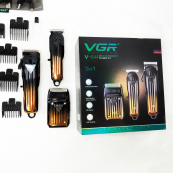 Комплект VGR 3 в 1 V-644 аккумуляторная машинка для стрижки, триммер и электробритва шейвер. Изображение №9 Комплект VGR 3 в 1 V-644 аккумуляторная машинка для стрижки, триммер и электробритва шейвер. Изображение №9