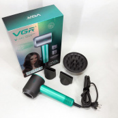 Фен професійний VGR V-440. Колір: зелений. Зображення №3