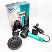 Фен професійний VGR V-440. Колір: зелений. Зображення №14