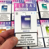 Elf bar CR8000. Виноград (Grape Ice). Зображення №2 Elf bar CR8000. Виноград (Grape Ice). Зображення №2