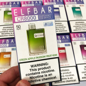 Elf Bar CR8000. Зелене яблуко Маракуя Ківі (Green Apple Passion Fruit Kiwi). Зображення №2 Elf Bar CR8000. Зелене яблуко Маракуя Ківі (Green Apple Passion Fruit Kiwi). Зображення №2