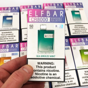 Elf Bar CR8000. М'ята (Sea Breeze Mint). Зображення №2 Elf Bar CR8000. М'ята (Sea Breeze Mint). Зображення №2