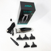 Бездротова акумуляторна машинка для стрижки триммер VGR V-093 з насадками. Зображення №5