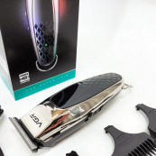 Бездротова акумуляторна машинка для стрижки триммер VGR V-093 з насадками. Зображення №7