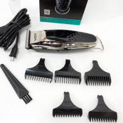 Бездротова акумуляторна машинка для стрижки триммер VGR V-093 з насадками. Зображення №8