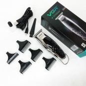 Бездротова акумуляторна машинка для стрижки триммер VGR V-093 з насадками. Зображення №9