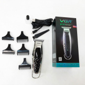 Бездротова акумуляторна машинка для стрижки триммер VGR V-093 з насадками. Зображення №11