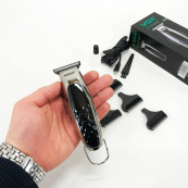 Бездротова акумуляторна машинка для стрижки триммер VGR V-093 з насадками. Зображення №14