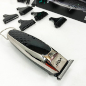 Бездротова акумуляторна машинка для стрижки триммер VGR V-093 з насадками. Зображення №15