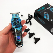 Тример для волосся та бороди професійний VGR V-923 акумуляторний з LED-індикатором. Зображення №24