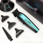 Машинка для стрижки волосся з потужним мотором XPRO VGR V-992 GREEN з насадками 1-2-3 мм. Зображення №2