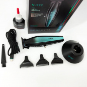 Машинка для стрижки волосся з потужним мотором XPRO VGR V-992 GREEN з насадками 1-2-3 мм. Зображення №11