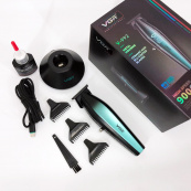 Машинка для стрижки волосся з потужним мотором XPRO VGR V-992 GREEN з насадками 1-2-3 мм. Зображення №15