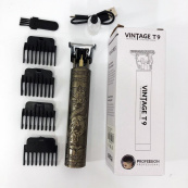 Машинка для стрижки волосся Vintage T9-1 BRONZE 4 насадки. Зображення №14 Машинка для стрижки волосся Vintage T9-1 BRONZE 4 насадки. Зображення №14