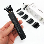 Машинка для стрижки волосся Vintage T9-2 BLACK 4 насадки. Зображення №2