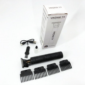 Машинка для стрижки волосся Vintage T9-2 BLACK 4 насадки. Зображення №6