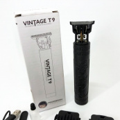 Машинка для стрижки волосся Vintage T9-2 BLACK 4 насадки. Зображення №10