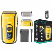 Электробритва шейвер с дисплеем VGR V-332. Цвет: золотой. Изображение №4