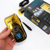 Электробритва шейвер с дисплеем VGR V-332. Цвет: золотой. Изображение №18