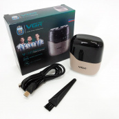 Електробритва VGR V-345. Колір: бежевий. Зображення №13