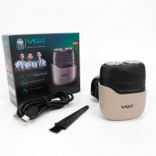 Електробритва VGR V-345. Колір: бежевий. Зображення №14