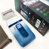 Електробритва-шейвер VGR V-362 чоловіча професійна для сухого гоління з тримером. Колір: білий. Зображення №2