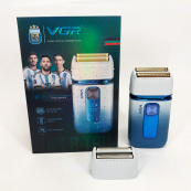 Електробритва-шейвер VGR V-362 чоловіча професійна для сухого гоління з тримером. Колір: білий. Зображення №12