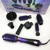 Фен-щітка стайлер VGR 8 в 1 V-488. Колір: фіолетовий. Зображення №6